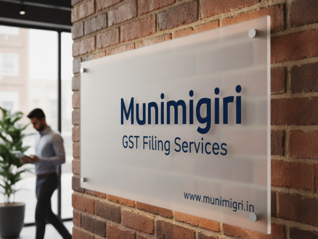 Simplify Your Business Compliance with Expert GST Filing Services by Munimigiri