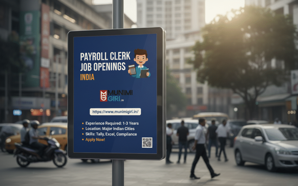 payroll Clerk Job Opening.