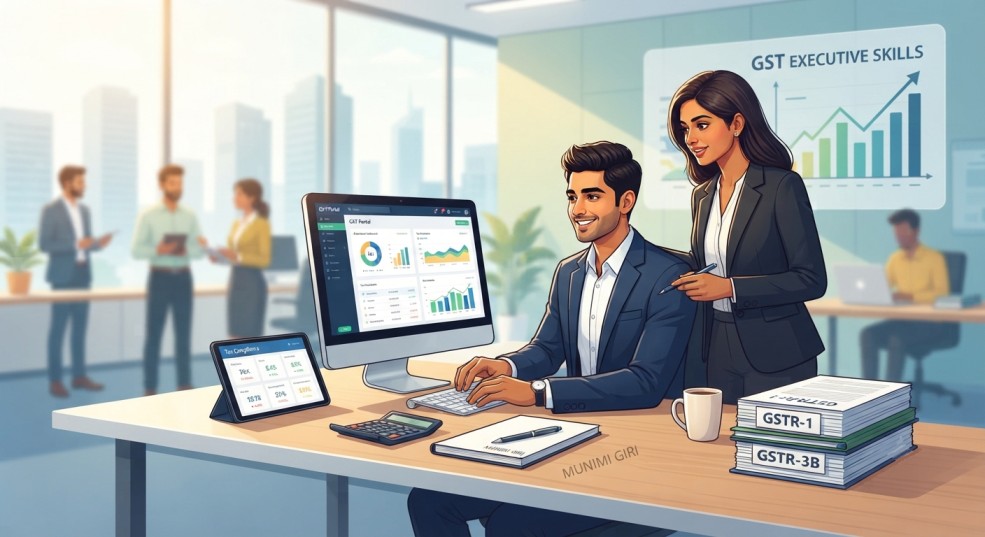 GST executive job skills and interview questions